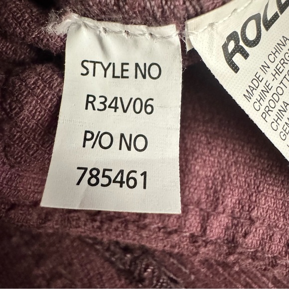 Rolla’s Corduroy Jumpsuit Burgundy 70s Retro Wide Leg Utility Boho Chic - Picture 10 of 12